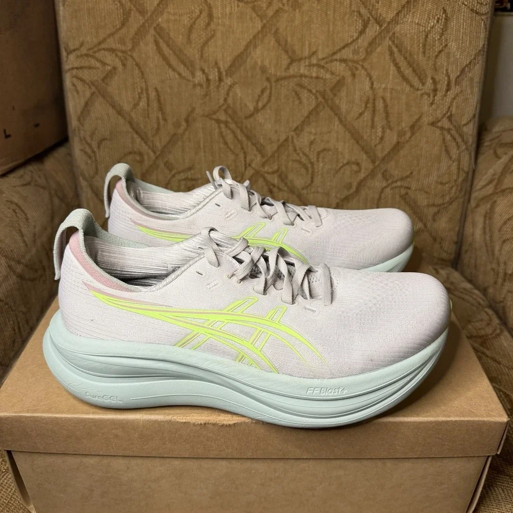 Asics Gel-Nimbus 28 Womens Size 9.5 Gray Athletic Running Walking Shoes Sneakers - Picture 4 of 10